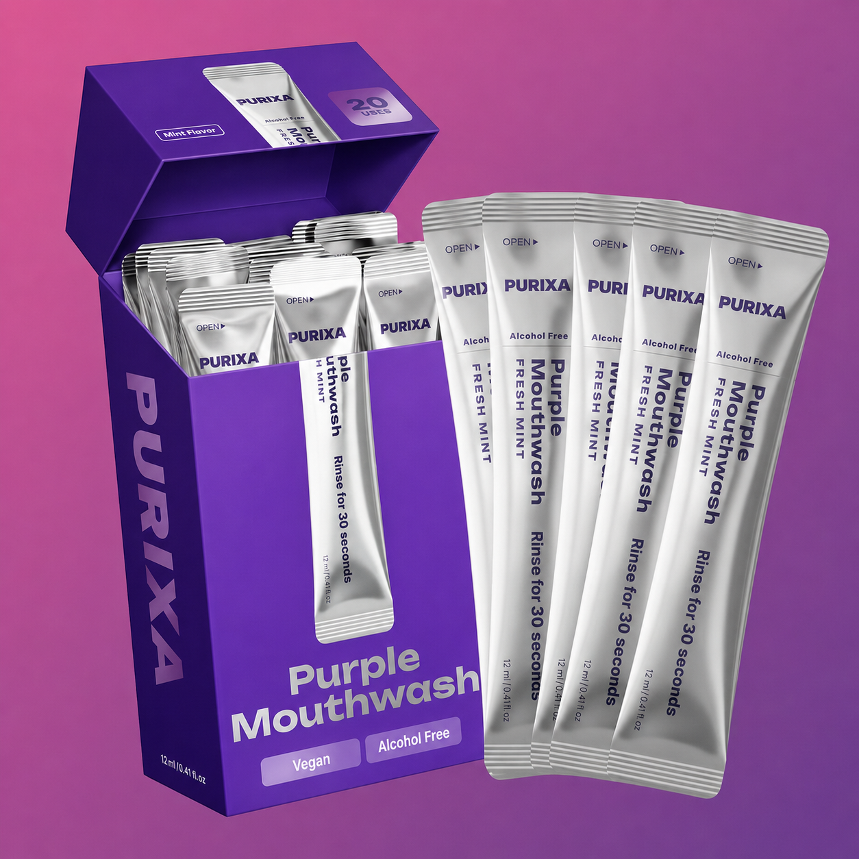 Purple Brightening Mouthwash — 30-Second Smile Refresh