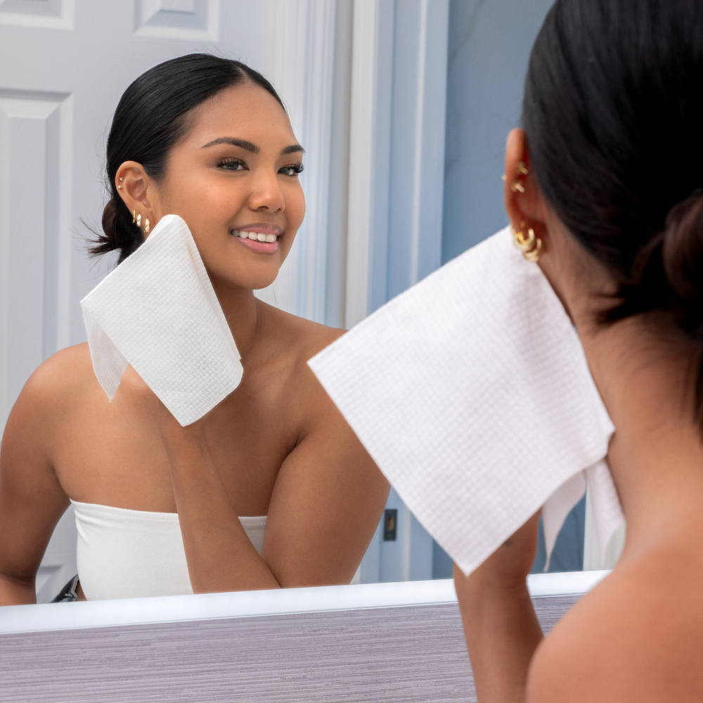 Purixa · Serviettes Visage Jetables (Bambou)