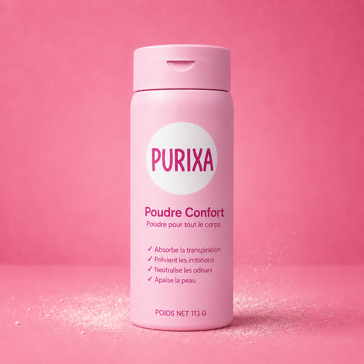 Poudre Confort Sans Talc Purixa - Anti-Frottement & Anti-Transpiration
