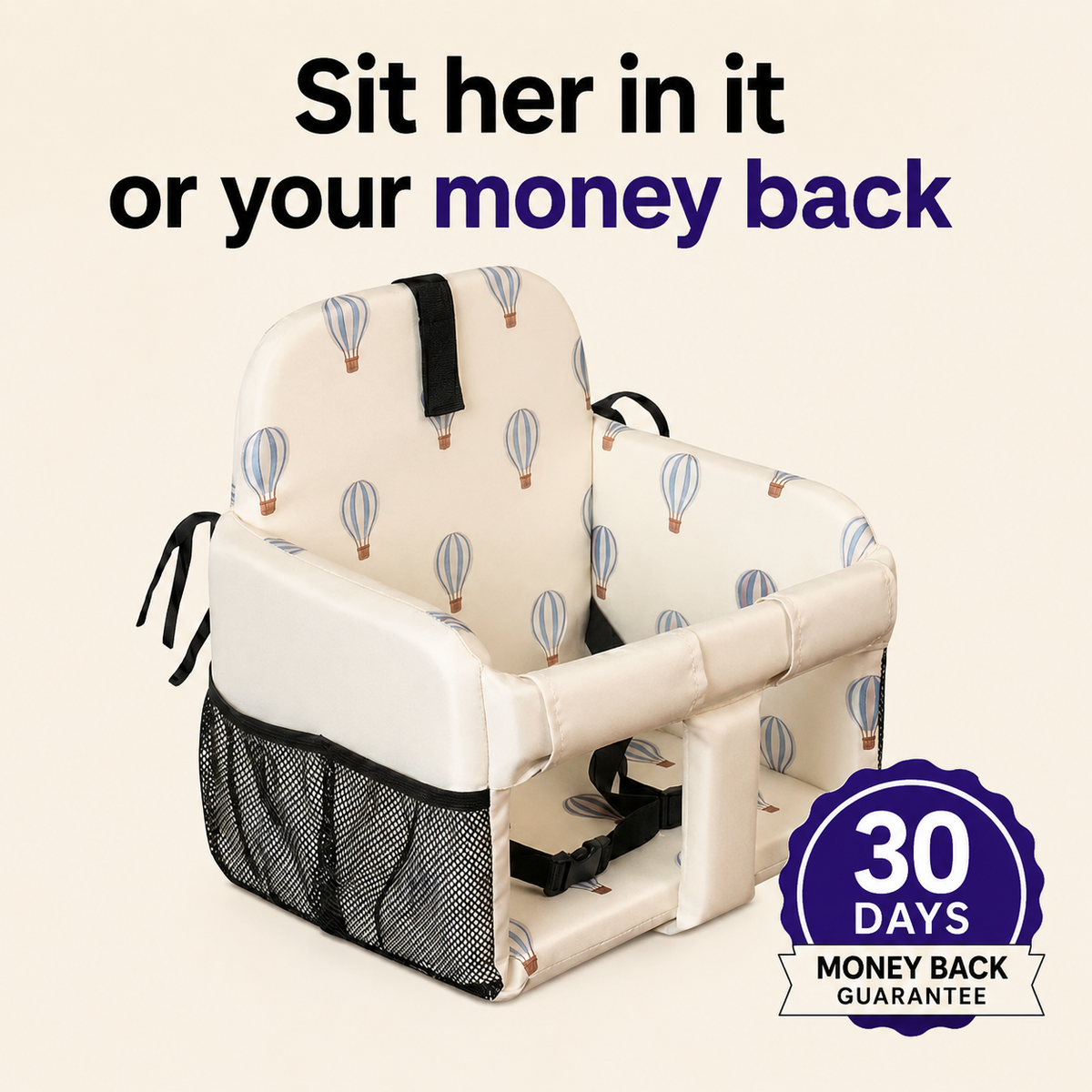 Portable Padded Baby Seat — Trolleys, High Chairs & Swings