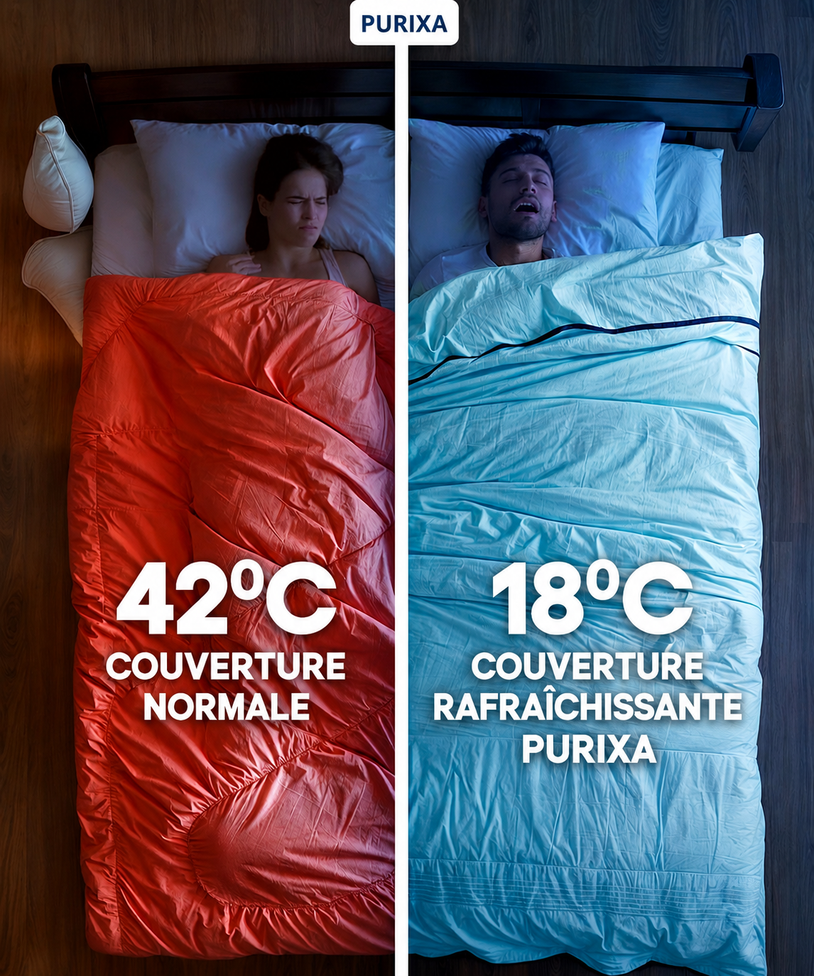 Couverture Rafraîchissante PURIXA — Dormez au frais, sans transpirer